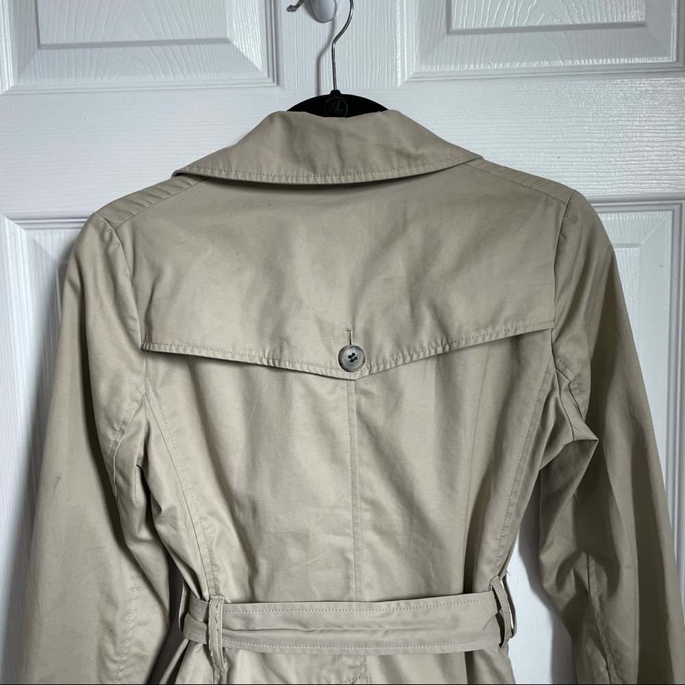 THEORY Classic Double-Breasted Trench Coat / SZ: P - Picture 4 of 5